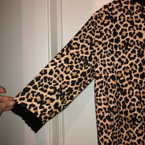 Zara leopard print shift dress size L - Picture 3 of 3